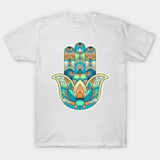 Hamsa Hand Namaste Shaka Hang Loose Peace T-Shirt